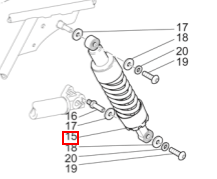 REAR SHOCK (#03550260) USE 03550261