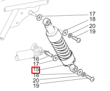 Shock absorber PAIOLI (03550261) (#03550261)