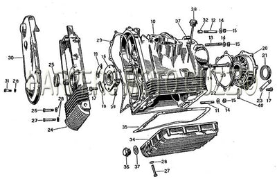 1967 1968 V700 Engine Crankcase And Covers
