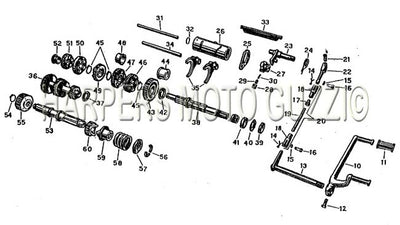 1967 1968 V700 Gear Box Shafts Controls
