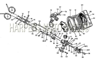 1969 1972 750 Ambassador Carburetor Control Cables Air Cleaner