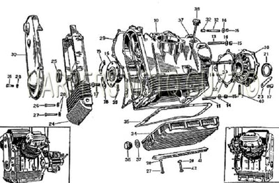 1969 1972 750 Ambassador Crankcase And Covers