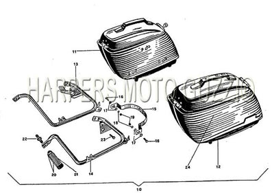 1969 1972 750 Ambassador Saddlebags
