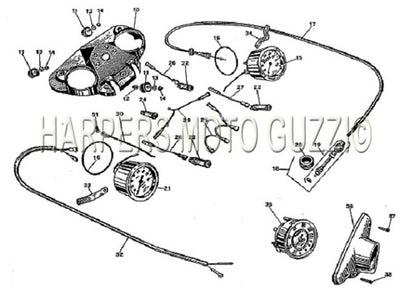 1969 1972 750 Ambassador Speedometer Rev Counter Warning Lights Connecting Cables