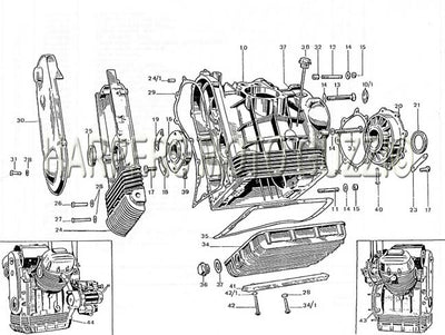 1972 1974 850 Eldorado Crankcase And Covers