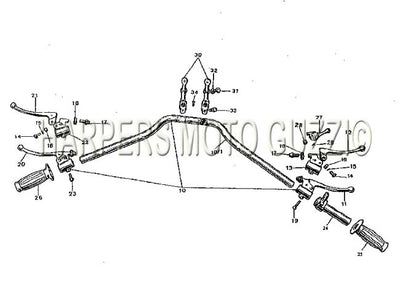 1972 1974 850 Eldorado Handlebar Control Levers
