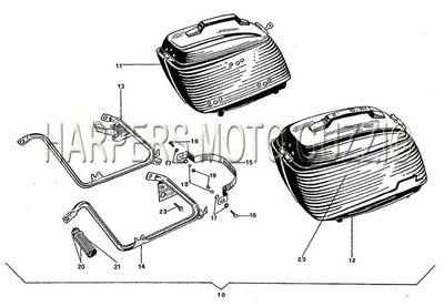1972 1974 850 Eldorado Saddle Bags