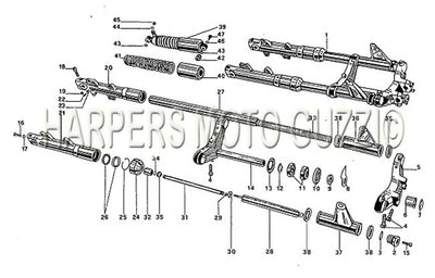 1974 1975 850 T Front And Rear Suspensions