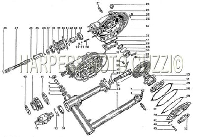 1974 1975 850 T Rear Fork And Reardrive
