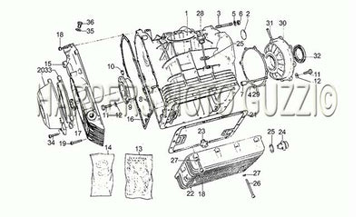 1976 1979 850 T3 Civilian And LAPD Crankcase