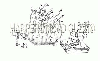 1976 1979 850 T3 Civilian And LAPD Engine Oil Pump