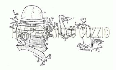 1976 1979 850 T3 Civilian And LAPD Fairing 850t3 Police Carab