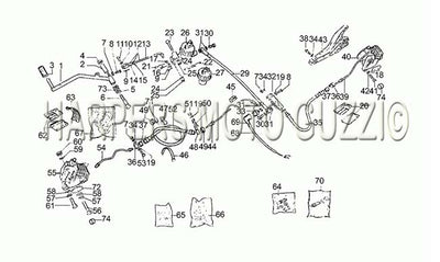 1976 1979 850 T3 Civilian And LAPD Lh Rear Brake System