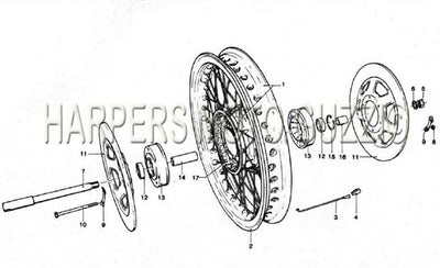 1976 1981 1000 Convert Front Wheel