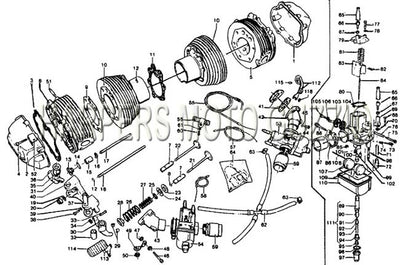 1976 1981 1000 Convert Head Cylinders Carburetors