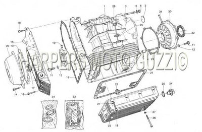 1976 1981 1000 G5 Crankcase Covers