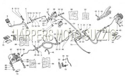 1976 1981 1000 G5 Rear Parking Brake Controls
