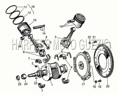 1977 1980 V 35   V 50 Acc. Elettronica 350 500 Engine Drive Shaft