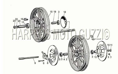1977 1980 V 35   V 50 Acc. Elettronica 350 500 Frame Wheels