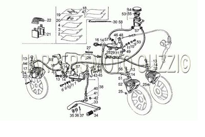 1977 1980 V 35   V 50 Acc. Elettronica 350 500 Front Rear Brake System