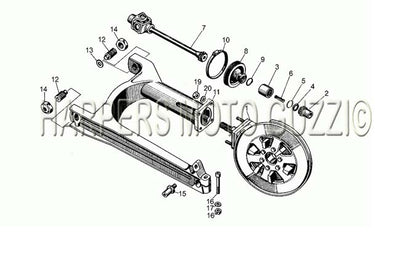 1977 1980 V 35   V 50 Acc. Elettronica 350 500 Swing Arm