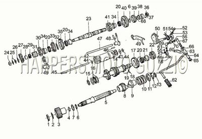 1979 1983 Sp 1000 Engine Gear Box