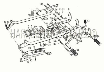 1979 1983 Sp 1000 Foot Rests Lateral Stand