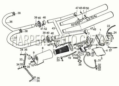 1979 1983 Sp 1000 Frame Intake Exhaust