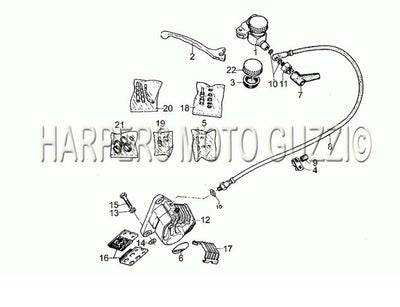 1979 1983 Sp 1000 Frame Rh Front Brake System