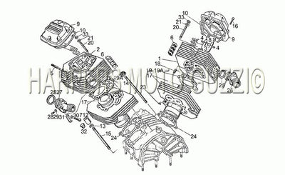 1980 1984 V 50 III 500 Engine Cylinder Head