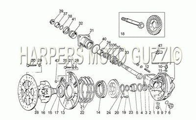 1980 1984 V 50 III 500 Frame Bevel Gear