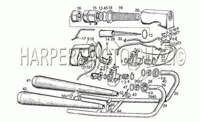 1980 1984 V 50 III 500 Frame Intake Exhaust