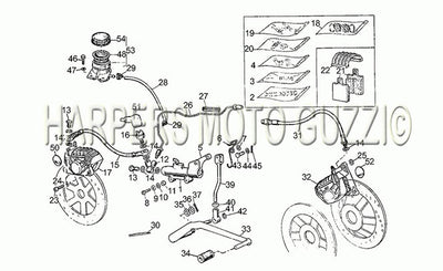 1980 1984 V 50 III 500 Front Lh Rear Brake System