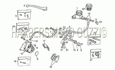 1980 1984 V 50 III 500 Rh Front Brake System