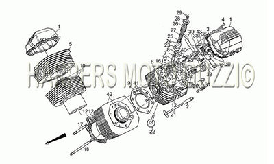 1981 1984 Le Mans III 850 Engine Cylinder Head