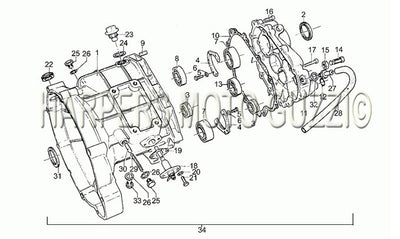 1981 1984 Le Mans III 850 Engine Transmission Cage