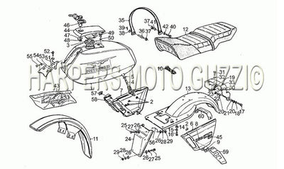 1981 1984 Le Mans III 850 Frame Fuel Tank
