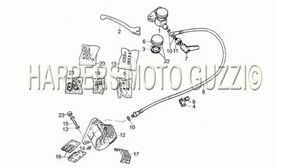 1981 1984 Le Mans III 850 Frame Rh Front Brake System