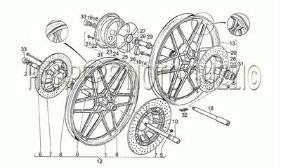 1981 1984 Le Mans III 850 Frame Wheels
