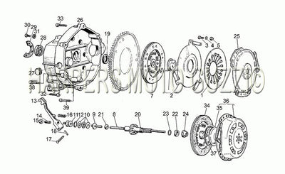 1981 1985 V 35 II 350 Engine Clutch