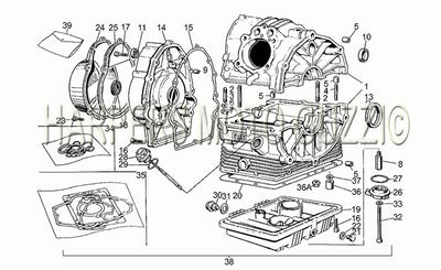 1981 1985 V 35 II 350 Engine Crankcase