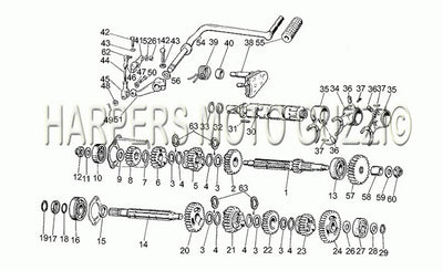 1981 1985 V 35 II 350 Gear Box