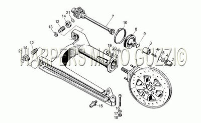 1981 1985 V 35 II 350 Swing Arm