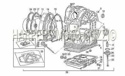 1982 1985 V 65 Custom 650 Crank Case