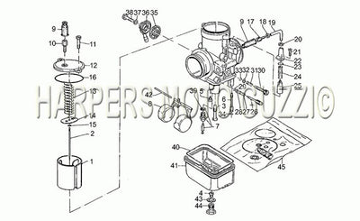 1982 1985 V 65 Custom 650 Engine Carburetors