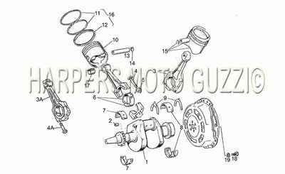 1982 1985 V 65 Custom 650 Engine Drive Shaft