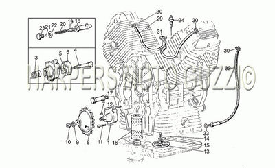 1982 1985 V 65 Custom 650 Engine Oil Pump
