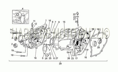 1982 1985 V 65 Custom 650 Engine Transmission Cage
