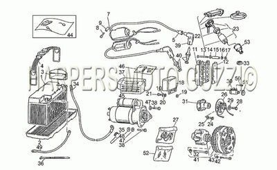 1982 1985 V 65 Custom 650 Frame Battery