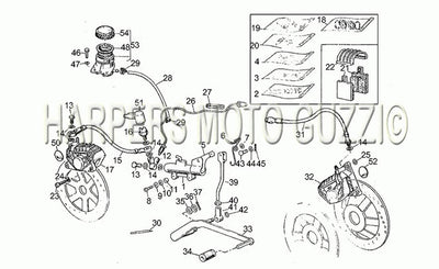 1982 1985 V 65 Custom 650 Frame Front Lh Rear Brake System